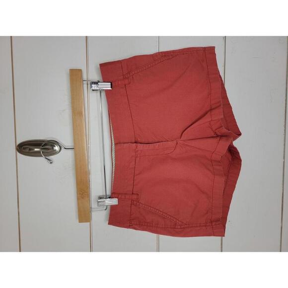 J. Crew Pants - J Crew size 2 rusty coral cotton broken in chino shorts
